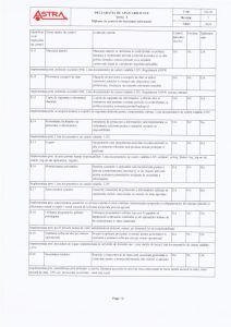 Declaratia de aplicabilitate SI-10