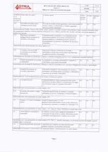 Declaratia de aplicabilitate SI-5