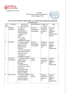 Plan de prevenire si reducere al cantitatii de deseuri generate in societate 2026-1