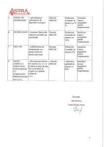 Plan de prevenire si reducere al cantitatii de deseuri generate in societate 2026-2