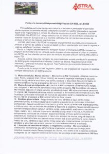 Politica in domeniul SA 8000-1